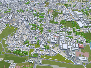 Reggio emilia city italy 30km 3D 모델