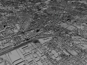 Reggio emilia city italy 30km 3D 모델
