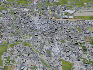 Reggio emilia city italy 30km 3D 모델