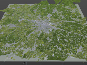 Reggio emilia city italy 30km 3D 모델