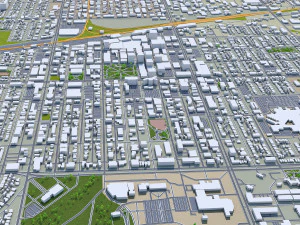 Regina città canadese 30 km Modello 3D