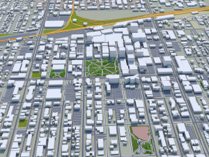 Regina city canada 30km Modelo 3D