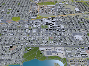 Regina city canada 30km Modelo 3D