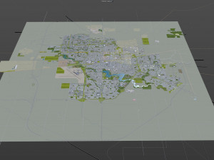 Regina city canada 30km Modelo 3D
