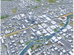 Reno city nevada usa 80km Modelo 3D