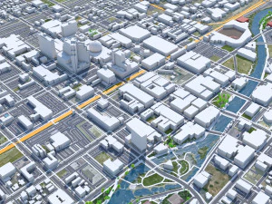 Reno city nevada usa 80km 3D Model