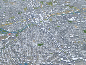 Reno city nevada usa 80km Modelo 3D