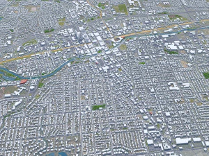 Reno city nevada usa 80km 3D Model