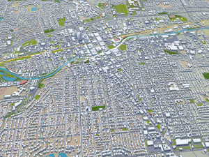 Reno city nevada usa 80km Modelo 3D