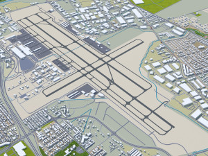 Reno city nevada usa 80km Modelo 3D