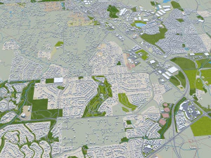 Reno city nevada usa 80km 3D Model