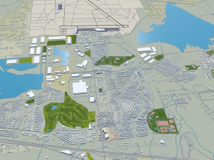 Reno city nevada usa 80km Modelo 3D