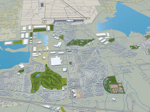 Reno city nevada usa 80km 3D Model