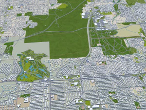Reno city nevada usa 80km 3D Model