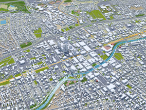 Reno city nevada usa 80km Modelo 3D