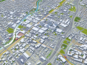 Reno city nevada usa 80km Modelo 3D