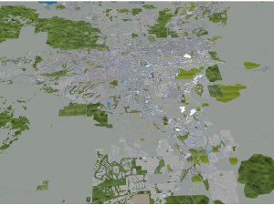 Reno city nevada usa 80km 3D Model