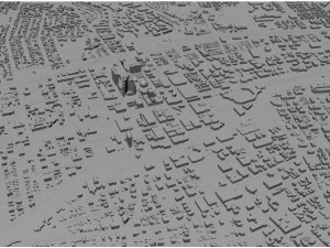 Reno city nevada usa 80km 3D Model