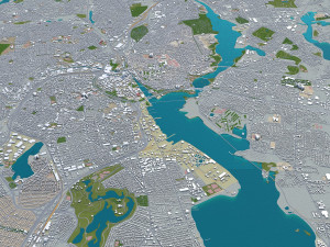 rhode city island usa 150km 3D Модель