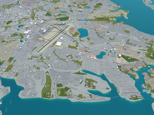 rhode city island usa 150km 3D Модель