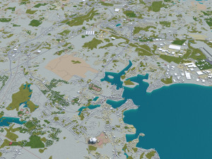 rhode city island usa 150km 3D Модель