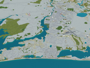 rhode city island usa 150km 3D Модель