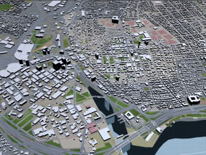 rhode city island usa 150km 3D Модель