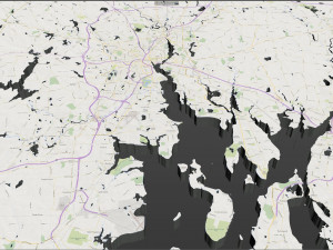 rhode city island usa 150km 3D Модель