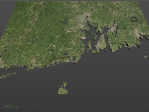 rhode city island usa 150km 3D Модель