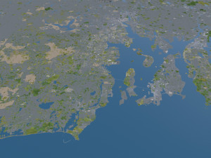 rhode city island usa 150km 3D Модель