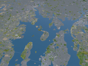 rhode city island usa 150km 3D Модель