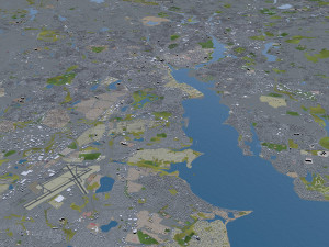 rhode city island usa 150km 3D Модель