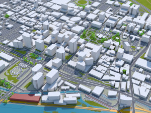 Richmond city virginia usa 40km Model 3D