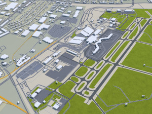Richmond city virginia usa 40km Model 3D
