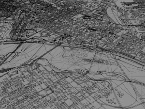 Richmond city virginia usa 40km Model 3D