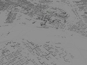 Richmond city virginia usa 40km Model 3D