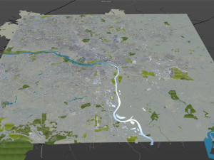 Richmond city virginia usa 40km Model 3D