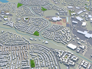 Rio rancho city new mexico 40km 3D Model