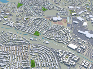 Rio rancho city new mexico 40km 3D 모델