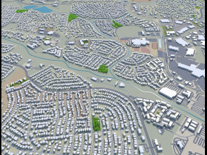 Rio rancho city new mexico 40km Model 3D