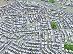 Rio rancho city new mexico 40km Model 3D