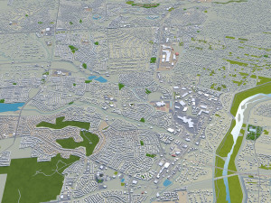 Rio rancho city new mexico 40km Model 3D