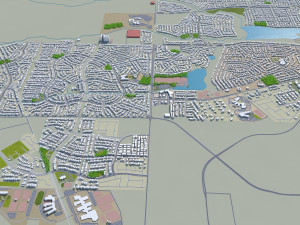 Rio rancho city new mexico 40km Model 3D