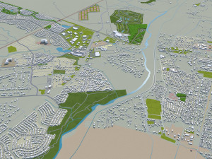 Rio rancho city new mexico 40km Model 3D
