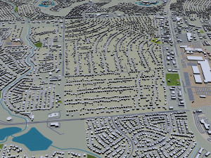 Rio rancho city new mexico 40km Model 3D