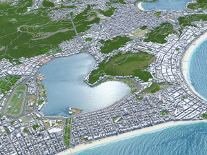 Rio de janeiro city brazil 80km 3D 모델