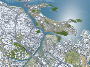 Rio de janeiro city brazil 80km 3D 모델