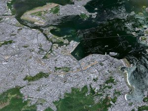 Rio de janeiro city brazil 80km 3D 모델