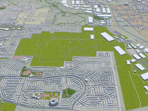 Riverside city california usa 40km 3D Модель