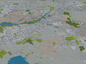 Riverside city california usa 40km 3D Модель